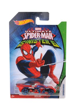 Diecast oyuncak araba son örümcek adam sıcak tekerlekler