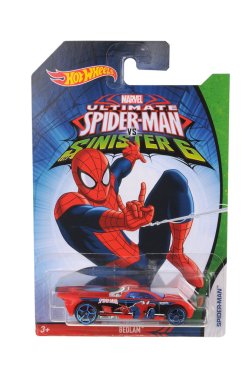 Ultimate Spiderman Hot Wheels Diecast Toy Car clipart