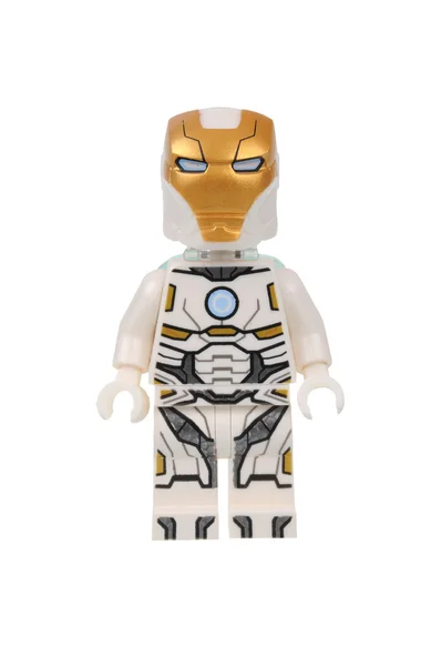 Iron Man skafander Lego minifigurkę — Zdjęcie stockowe