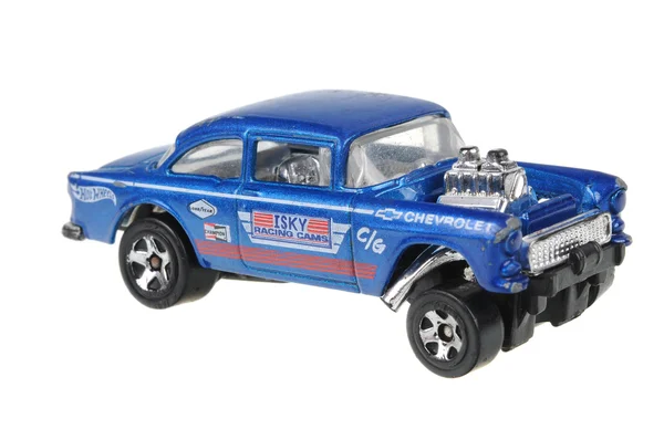 1955 Chevy Bel Air Gasser Hot Wheels Diecast carro de brinquedo — Fotografia de Stock