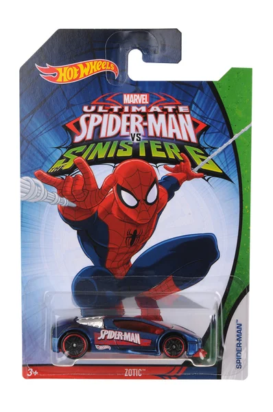 Ultimo Spiderman Hot Wheels Diecast giocattolo auto — Foto Stock
