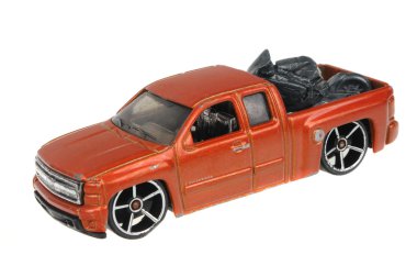 2007 Diecast oyuncak araba Chevrolet Silverado sıcak tekerlekler