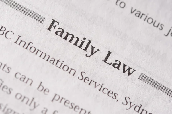 Family Law — Stock Photo, Image