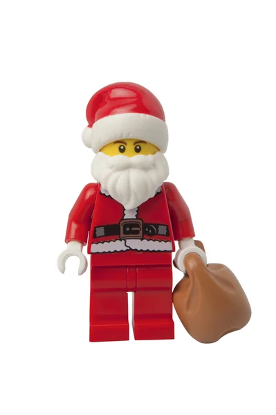 Lego minifiguur van de Kerstman — Stockfoto