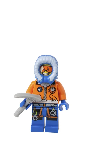 Polarforskare lego minifigur — Stockfoto