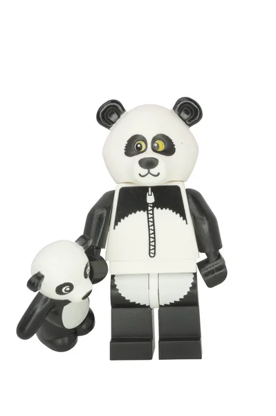 Panda facet Minifigure — Zdjęcie stockowe