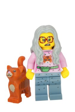 Bayan Scratchen mesaj Lego Minifigure