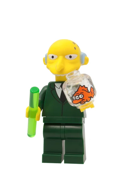 Montgomery Burns Lego minifigur — Stockfoto