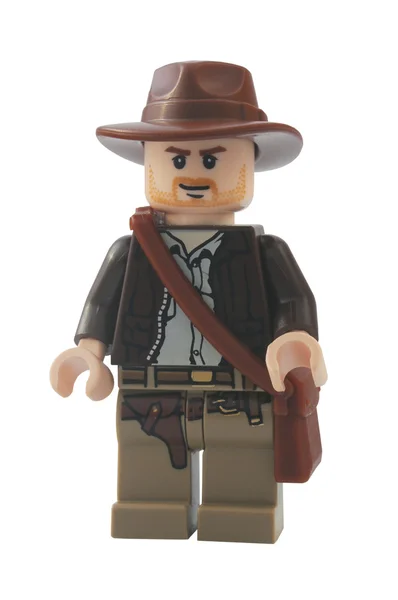 Indiana jones minifigur — Stockfoto