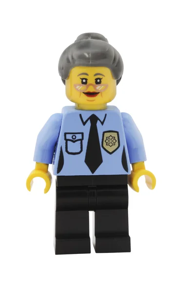 Ma Policial Minifigura — Fotografia de Stock