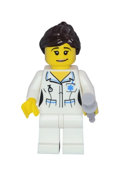 Pielęgniarka Lego minifigurkę — Zdjęcie stockowe