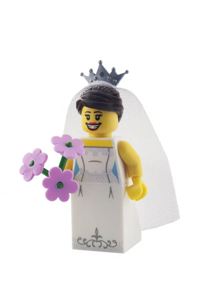 Sposa Lego Minifigure — Foto Stock