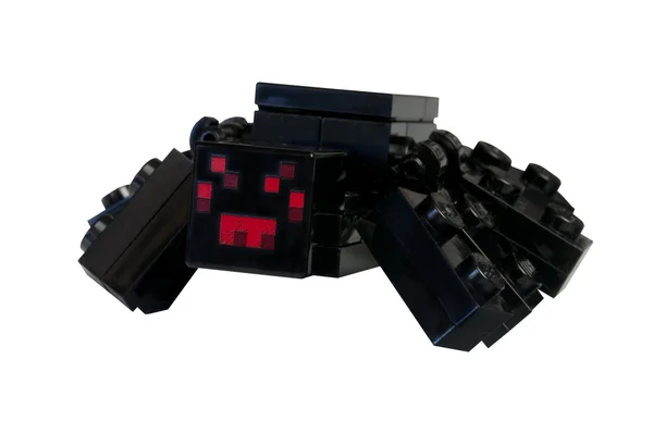 Minecraft spinne lego minifigur — Stockfoto