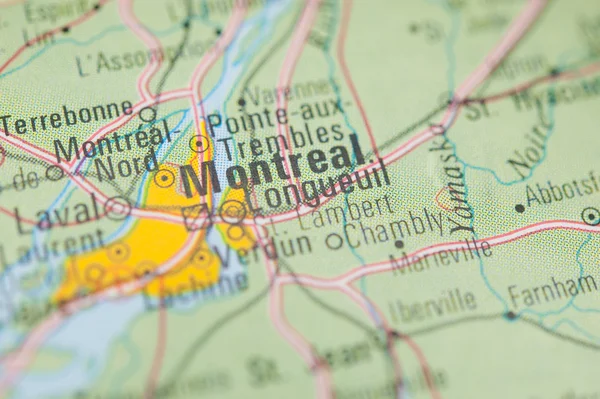 モントリオール地図 — ストック写真
