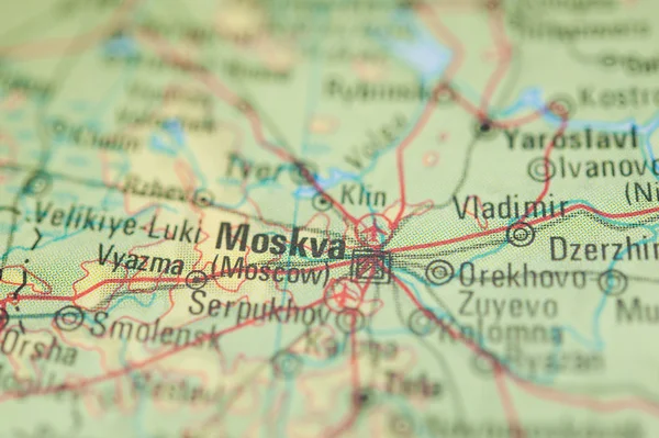 モスクワ地図 — ストック写真