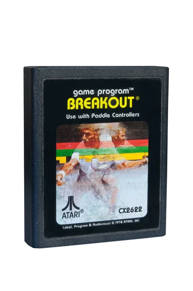 Breakout Atari 2600 Game Cartiridge — Stock Photo, Image