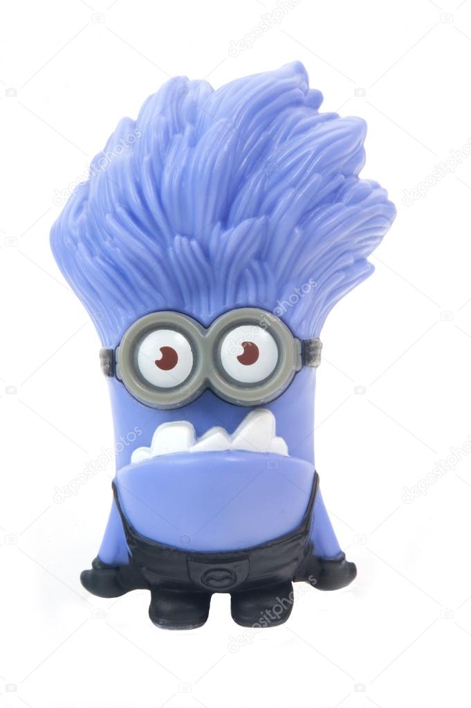 stock photo purple minion figurine