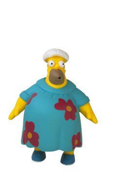 Moo Moo Homer Simpson Figurine clipart