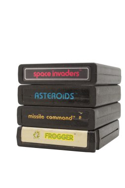 Atari 2600 Game Cartridges clipart