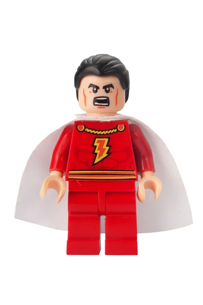 Capitán Marvel Custom Lego Minifigura — Foto de Stock