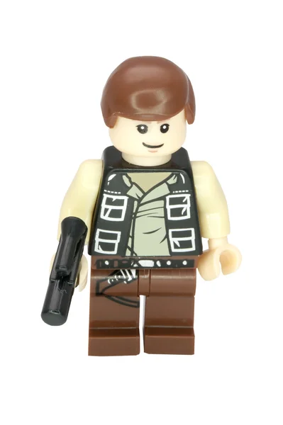 Han Solo Lego kompatible Minifigur — Stockfoto