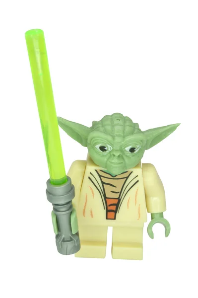 Yoda Lego minifigurkę zgodne — Zdjęcie stockowe