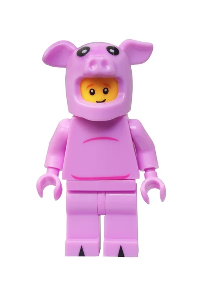 Piggy Guy Lego minifigurkę — Zdjęcie stockowe