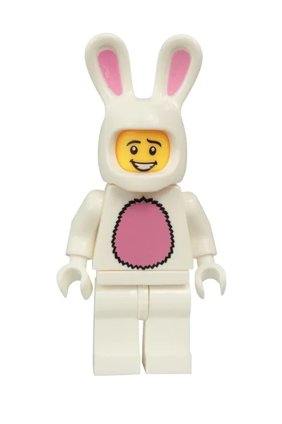 Tavşan takım elbise Guy Lego Minifigure — Stok fotoğraf