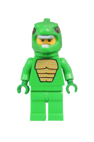 Lizard Man Lego minifigurkę — Zdjęcie stockowe