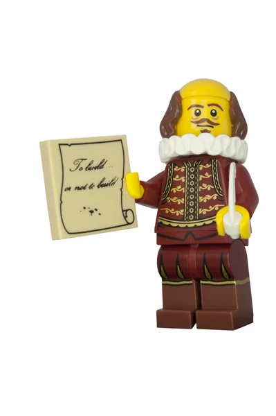 Shakespeare Lego Minifiguur — Stockfoto