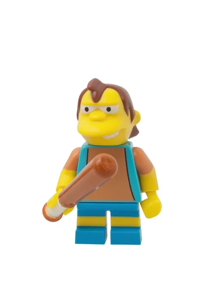 Nelson Muntz Lego minifigurkę — Zdjęcie stockowe
