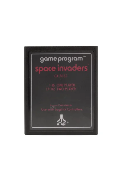 Atari 2600 Space Invaders Cartirdge — Stock Photo, Image