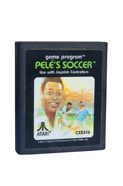 Pele's Soccer Atari 2600 Game Cartiridge — Zdjęcie stockowe