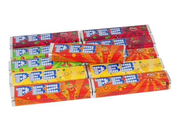 Packets of Pez Candy — Stok fotoğraf