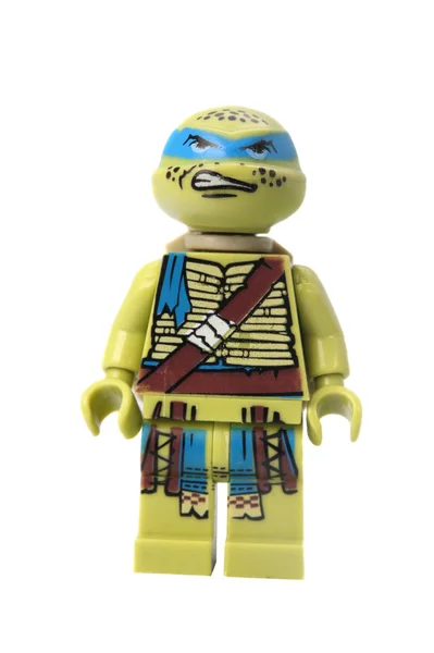 Leonardo benutzerdefinierte Lego-Minifigur — Stockfoto