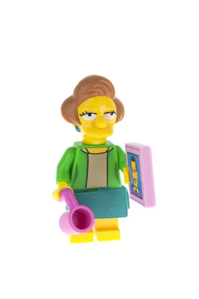 Edna Krabappel Flanders Lego Minifigure — 스톡 사진