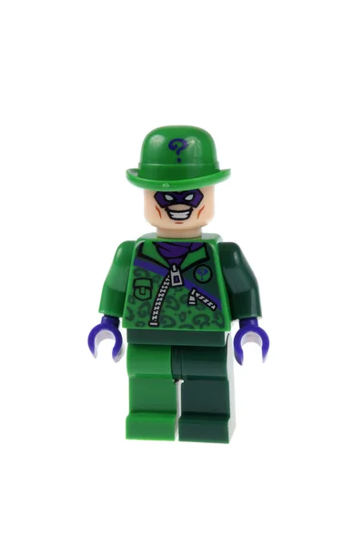 Το Riddler Minifigure προσαρμοσμένο Lego — Φωτογραφία Αρχείου