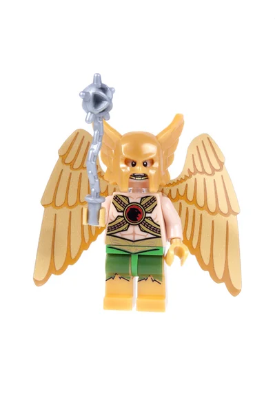 Hawkman 自定义乐高 Minifigure — 图库照片