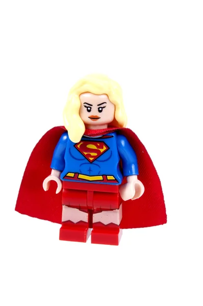 Supergirl προσαρμοσμένο Lego Minifigure — Φωτογραφία Αρχείου