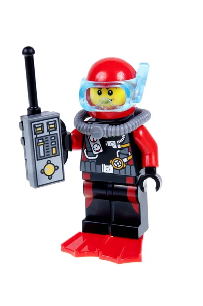 Lego City Scuba Diver Minifigure — 스톡 사진