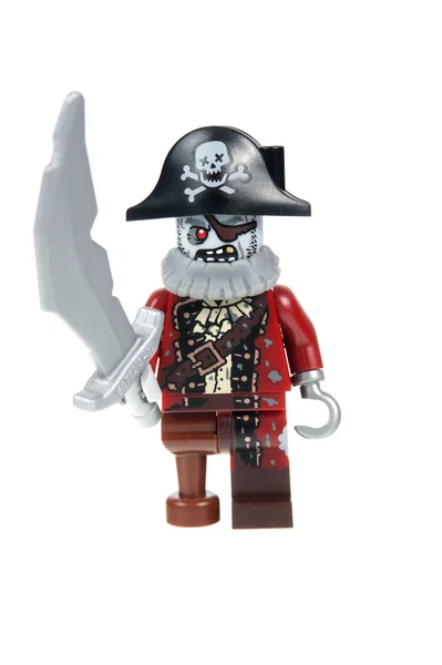 Zombie Pirate Lego Minifigure — стокове фото