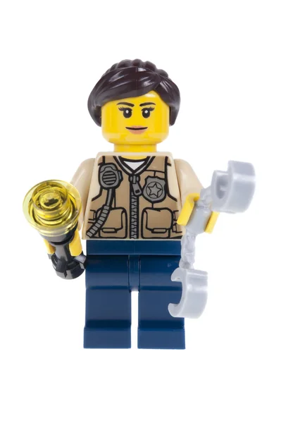 Swamp Police Officer Lego Minifigure — Stock Fotó