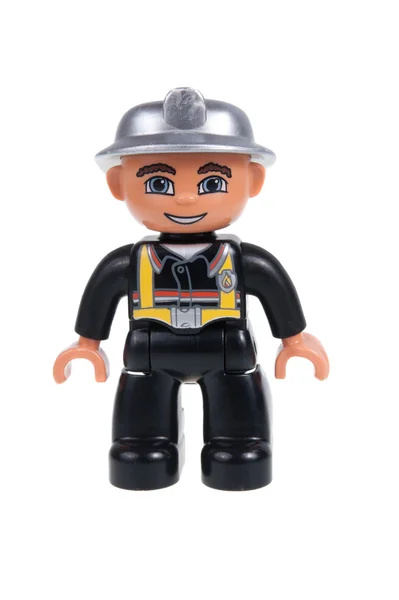 Feuerwehrmann Lego Duplo Minifigur — Stockfoto