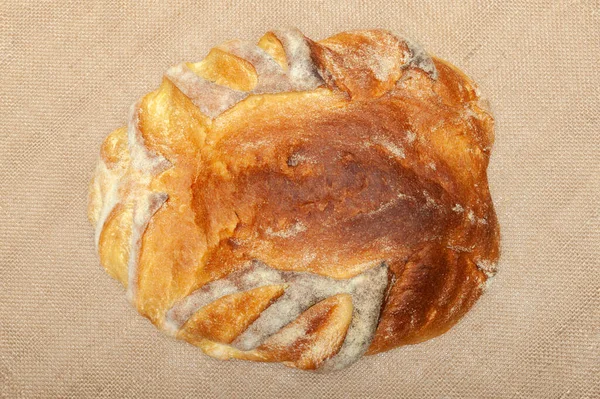 Lahodný Domácí Brazilský Celozrnný Chléb Detailní Záběr Horní Pohled Izolováno — Stock fotografie