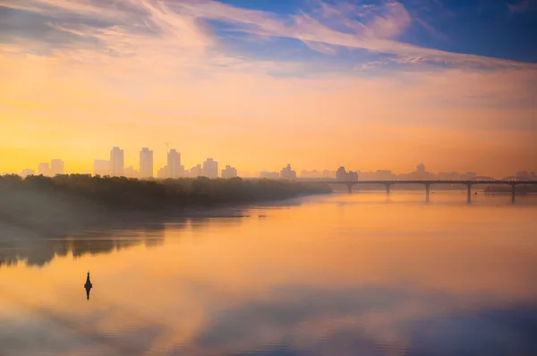 View of the left bank of Kyiv — Stock Photo, Image