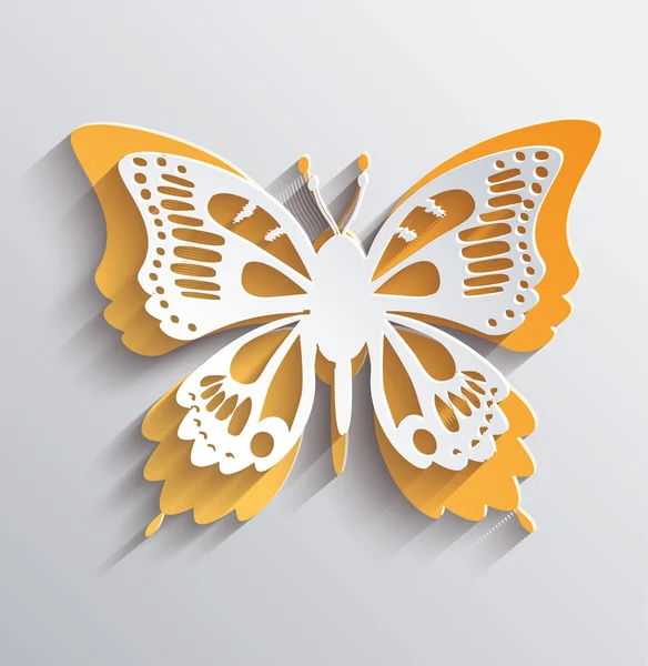 Papel de saludo mariposa en vector EPS 10 Gráficos Vectoriales