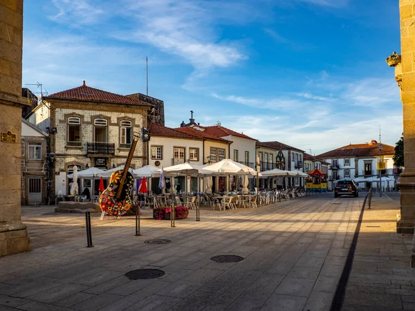 Vila Nova de Cerveira , Portugal; September 2020: decoration of the streets with crochet handicrafts with musical motifs