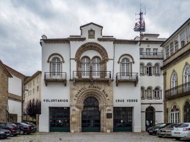 Vila Real, Portekiz; Ağustos 2020: Vila Real, Portekiz 'in tarihi merkezindeki Albano Silva Kışlası' nın manzarası