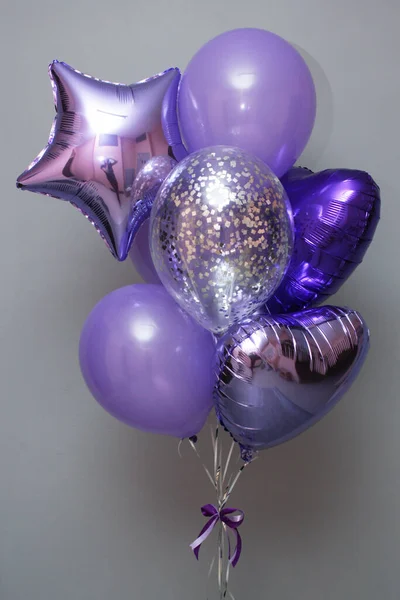 Balões Lavanda Lavanda Decoração Férias — Fotografia de Stock
