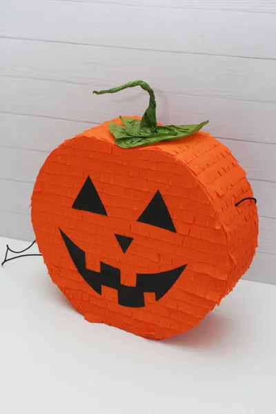 Dynia Pomarańczowa Halloween Dynia Pinata — Zdjęcie stockowe